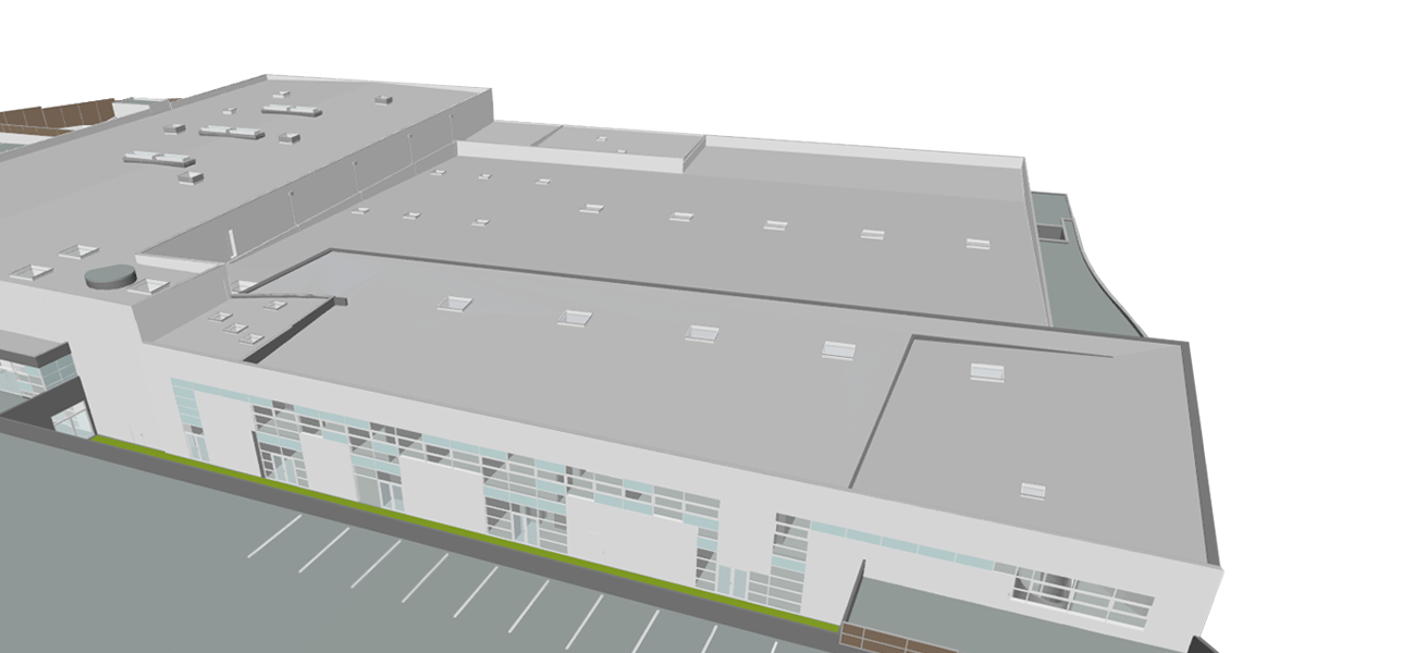 Numérisation BIM d'une grande surface