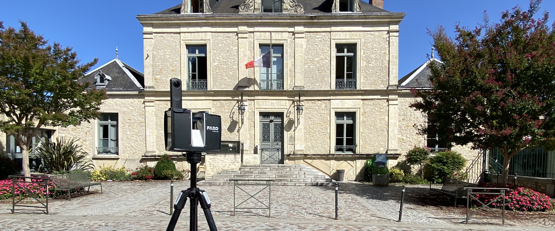 Relevé 3D par scanner laser d'un hotel de ville